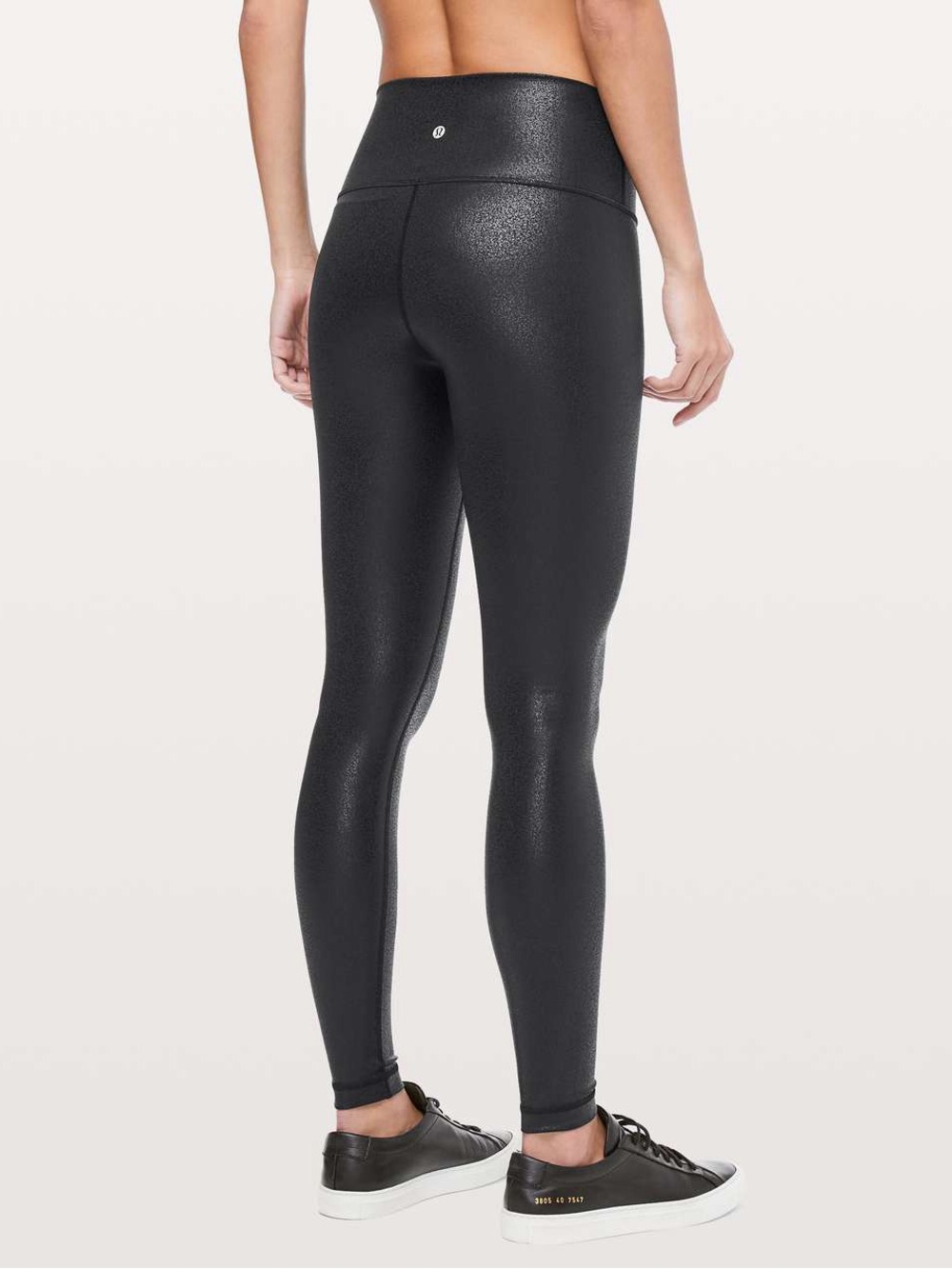 Lululemon Wunder Under High-Rise Tight Foil 28" Luminosity Foil Print Black 8